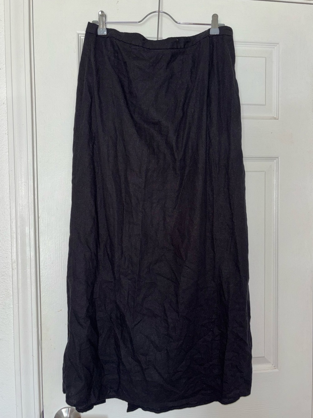 Old Navy Linen Black Maxi Skirt